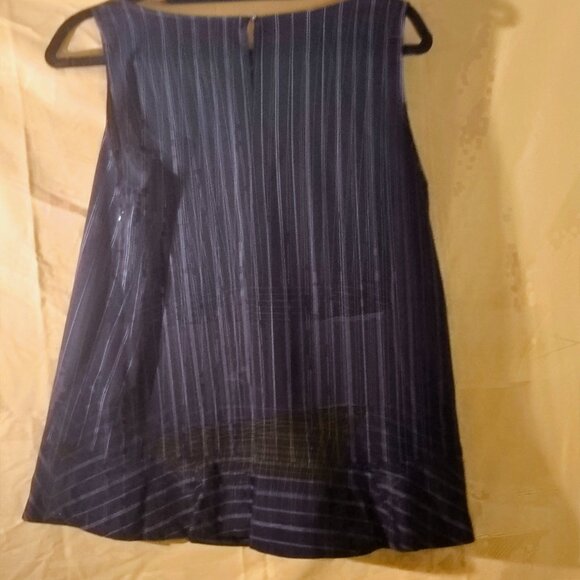 Banana Republic Suit Seperate Top in Navy Blue Pinned Strippes CLEARENCE - Picture 2 of 2